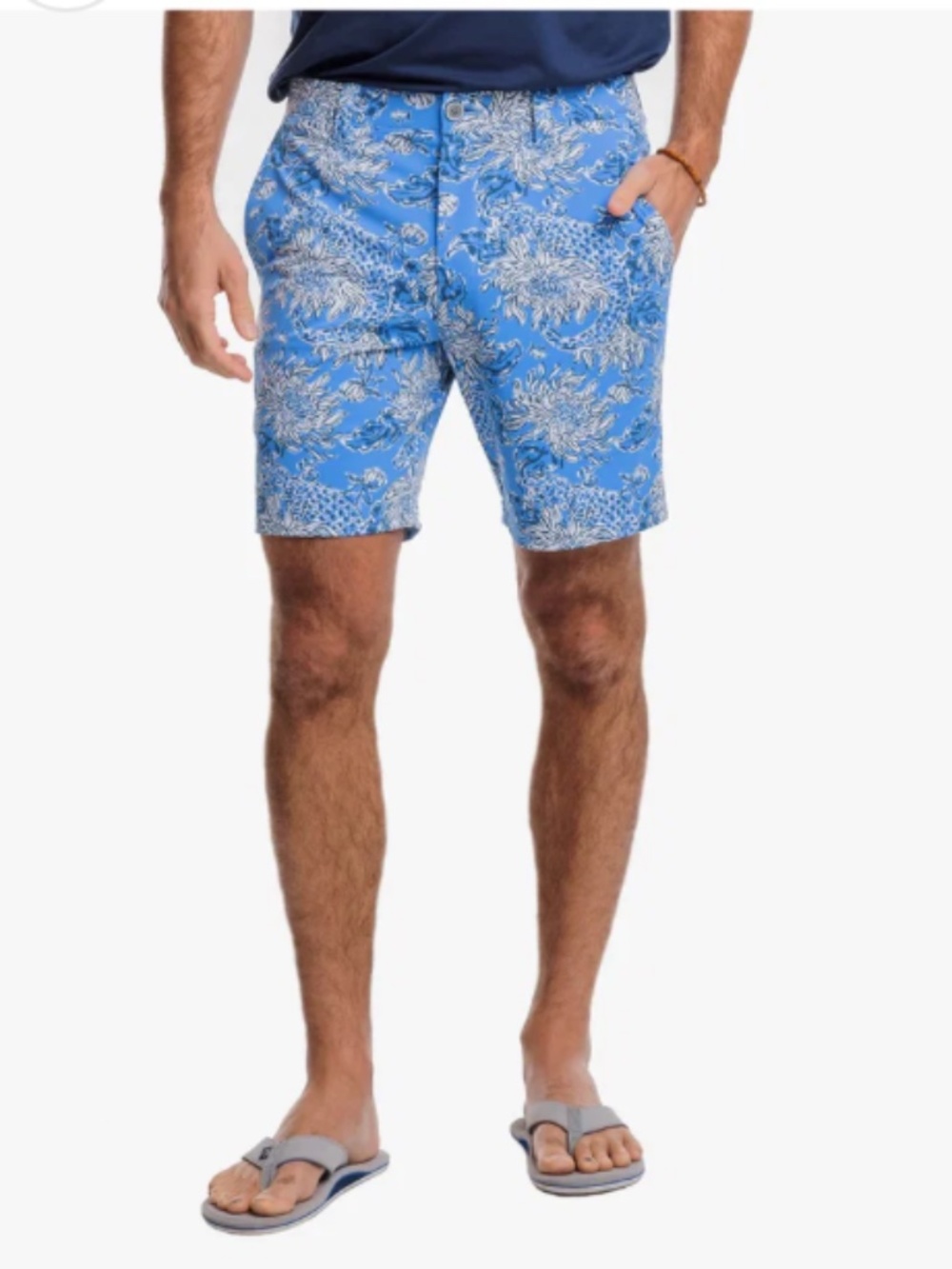 Lilly Pulitzer x Southern Tide Brrrdie Gulf Shorts, Boca Blue Croc N' Lock It